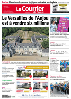 Cover of Le Courrier de l’Ouest (Saumur)