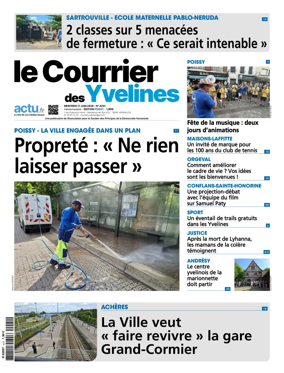 Cover of Le Courrier des Yvelines (Poissy)