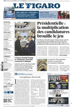 Cover of Le Figaro