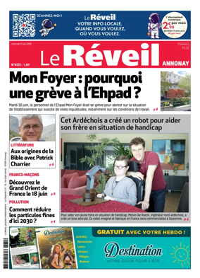 Cover of Le Reveil du Vivarais – edition Annonay