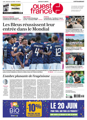 Cover of Ouest France (Chateaubriant)