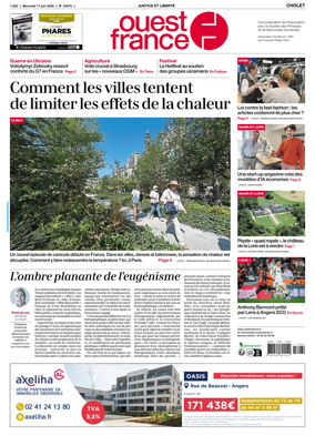 Cover of Ouest France (Cholet)
