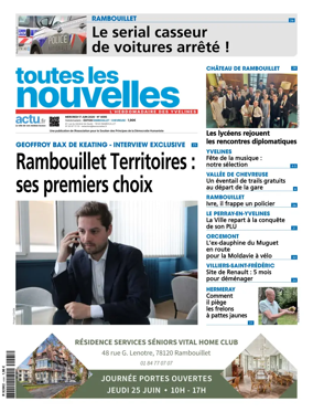 Cover of Toutes les Nouvelles (Rambouillet / Chevreuse)