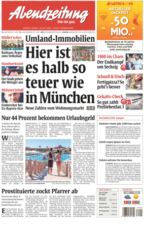 Cover of Abendzeitung Munchen