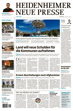 Cover of Heidenheimer Neue Presse