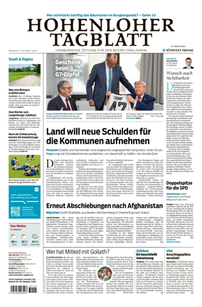 Cover of Hohenloher Tagblatt