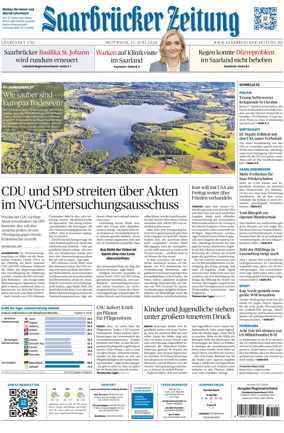 Cover of Saarbruecker Zeitung