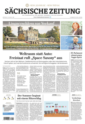 Cover of Sachsische Zeitung (Meissen Radebeul und das Elbland)