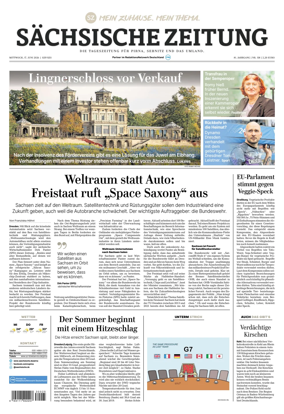 Cover of Sachsische Zeitung (Pirna Sebnitz)