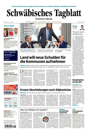 Cover of Schwabisches Tagblatt - Tubinger Chronik