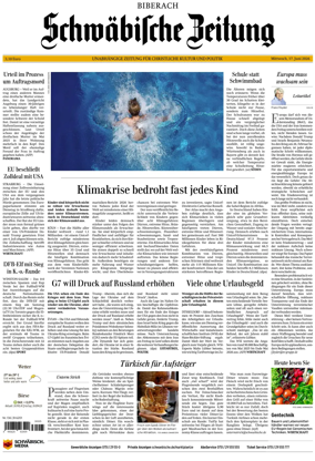 Cover of Schwabische Zeitung (Biberach)