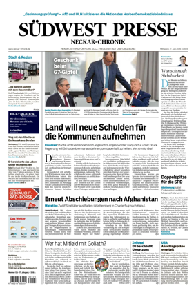 Cover of SUDWEST PRESSE - Neckar-Chronik