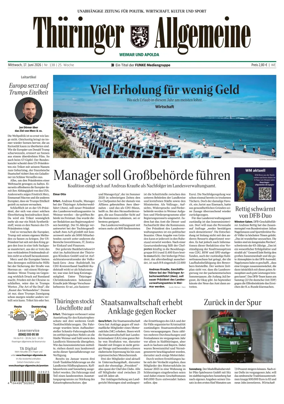 Cover of Thuringer Allgemeine (Apolda)