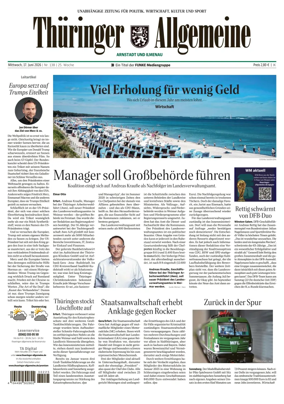 Cover of Thuringer Allgemeine (Arnstadt und Ilmenauz)