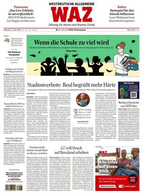 Cover of Westdeutsche Allgemeine Zeitung (Herne)