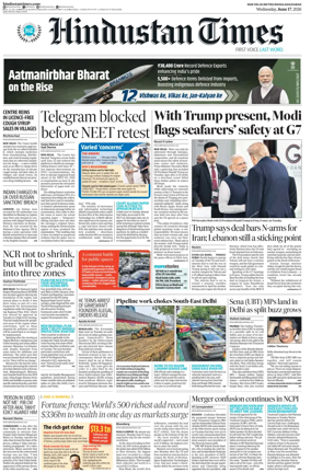 Cover of Hindustan Times ST (Noida)