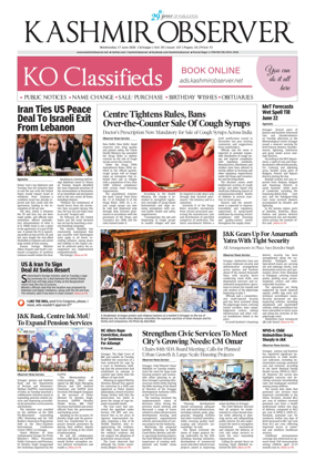 Cover of Kashmir Observer