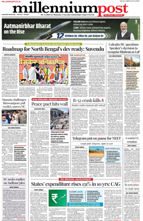 Cover of Millennium Post (Kolkata)