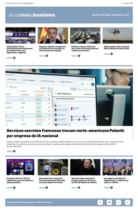 Cover of Euronews Business (Portuguese)