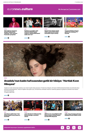 Cover of Euronews Culture and Sport (Turkish) Compiled Edition