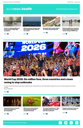 Cover of Euronews Health (English) Compiled Edition