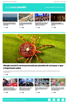 Cover of Euronews Health (Portuguese)
