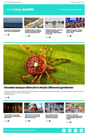 Cover of Euronews Health (Turkish) Compiled Edition