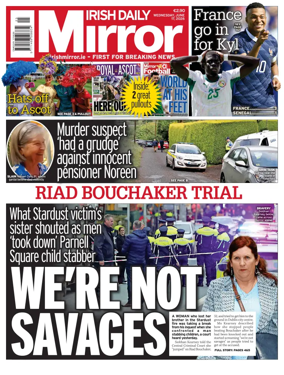 Cover of Irish Daily Mirror