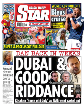 Cover of Irish Daily Star