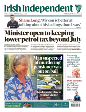 Cover of Irish Independent