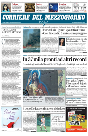 Cover of Corriere del Mezzogiorno (Puglia)