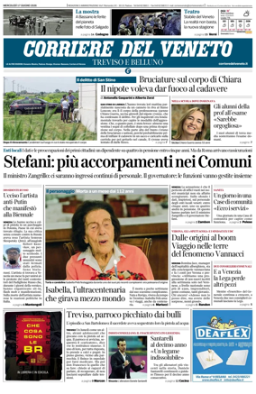 Cover of Corriere del Veneto (Treviso e Belluno)