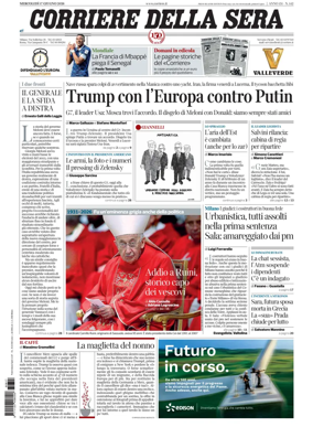 Cover of Corriere della Sera