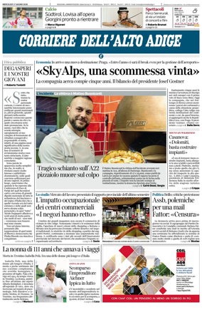 Cover of Corriere dell'Alto Adige