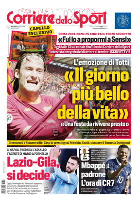 Cover of Corriere dello Sport (Roma)