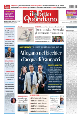 Cover of Il Fatto Quotidiano