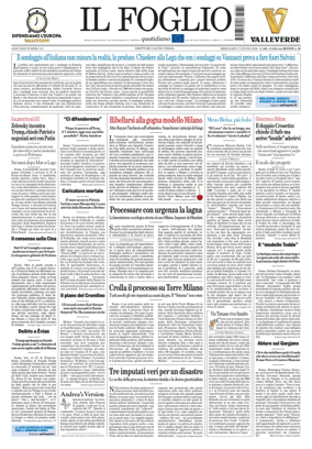 Cover of Il Foglio Quotidiano
