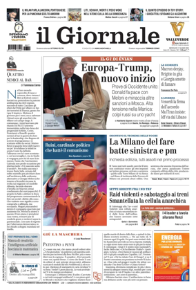 Cover of Il Giornale (Italy)