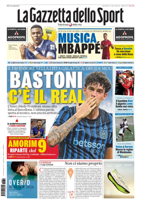 Cover of La Gazzetta dello Sport - Roma