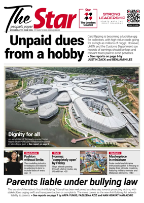 Cover of The Star Malaysia