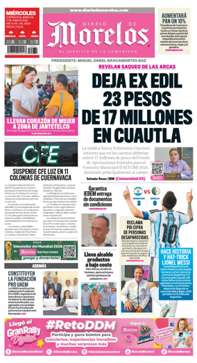 Cover of Diario de Morelos