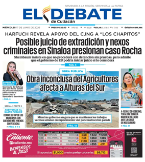 Cover of El Debate de Culiacan