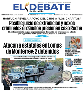 Cover of El Debate de Mazatlan