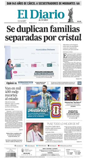 Cover of El Diario de Juarez