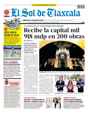 Cover of El Sol de Tlaxcala