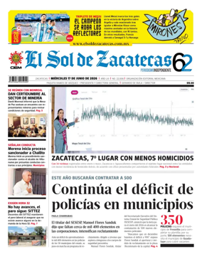 Cover of El Sol de Zacatecas