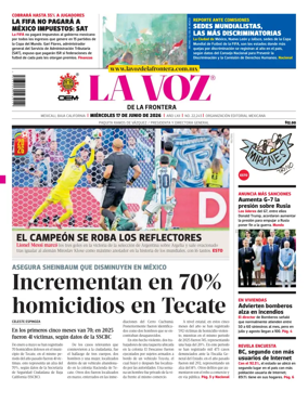 Cover of La Voz de la Frontera