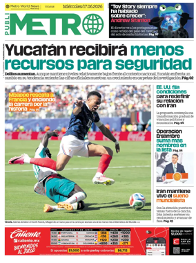 Cover of Publimetro Merida
