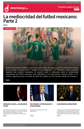 Cover of Sin Embargo Opinion