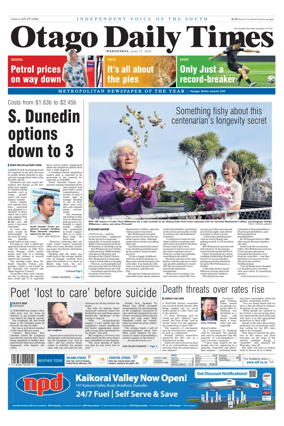 Cover of Otago Daily Times